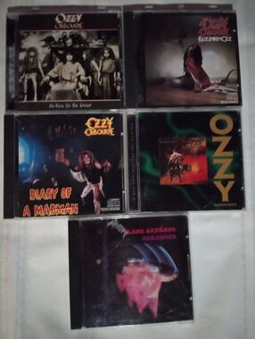 Ozzy Osbourne CD Lot Of 5 With Cases And Covers